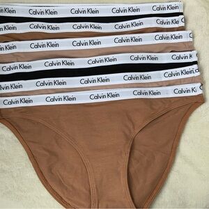 (6) Calvin Klein Women`s Carousel Cotton Bikini Panty